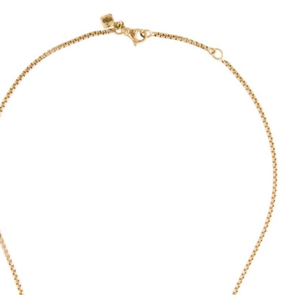 DAVID YURMAN 18K 750 GOLD DIAMOND 0.32CTW CROSSOVER CROSS PENDANT NECKLACE - Picture 7 of 9